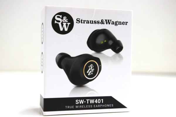 Strauss and Wagner TW401 True Wireless Earbuds box