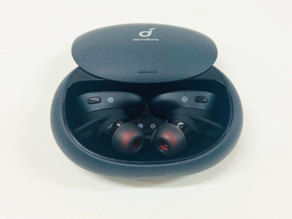 Soundcore Liberty 2 Earbuds in the charging case