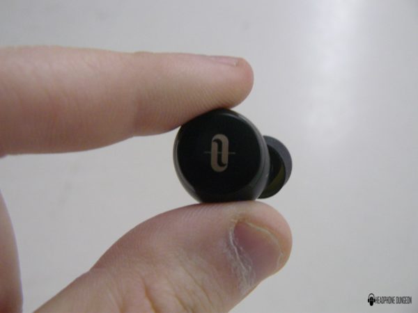 Earbud in hands