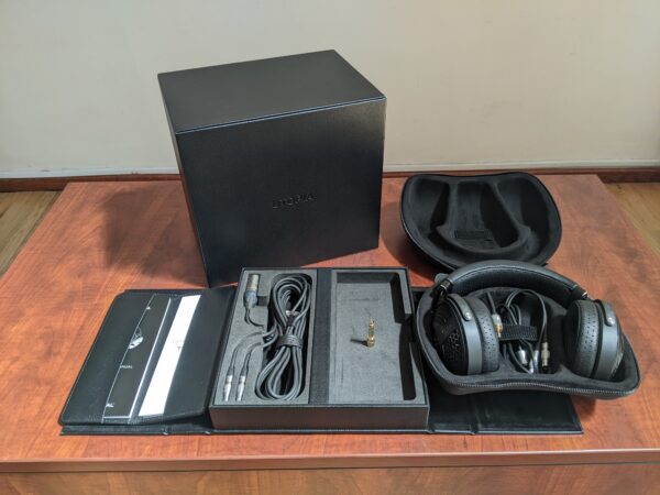 Focal Utopia Headphones 2022 4 pin XLR cable 3.5mm cable 6.35mm adapter user manual faux-leather box carrying case