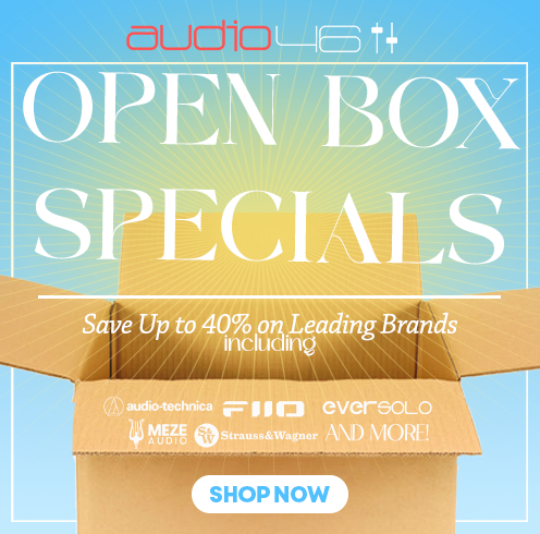 Audio46 Open Box Savings, Save 15% or More on Major Headphone Brands